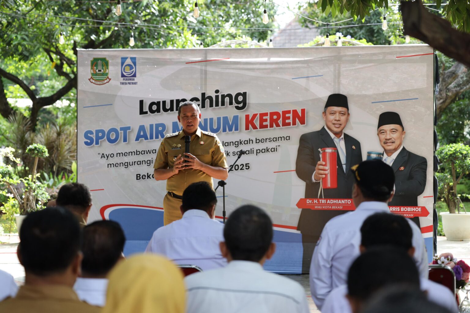 Pemerintah Kota Bekasi Bersama Perumda Tirta Patriot Luncurkan Spot Air Minum Keren