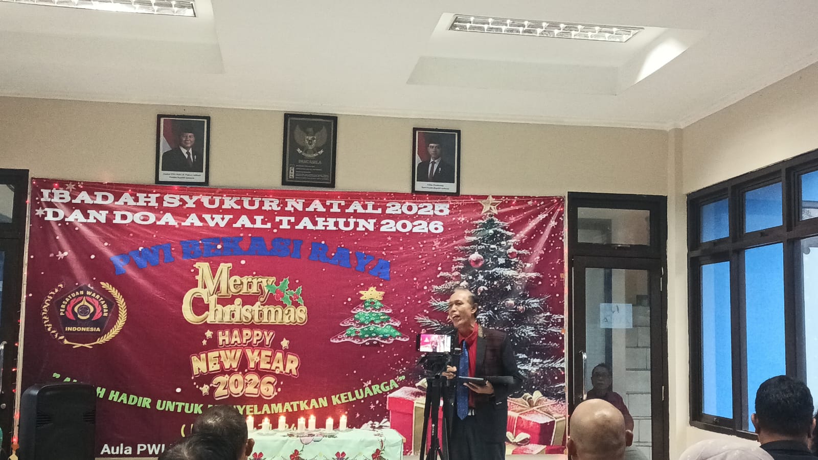 Tahun Kedua PWI Bekasi Raya Laksanakan Ibadah Natal Dan Awal Tahun Pererat Persaudaraan Anggota