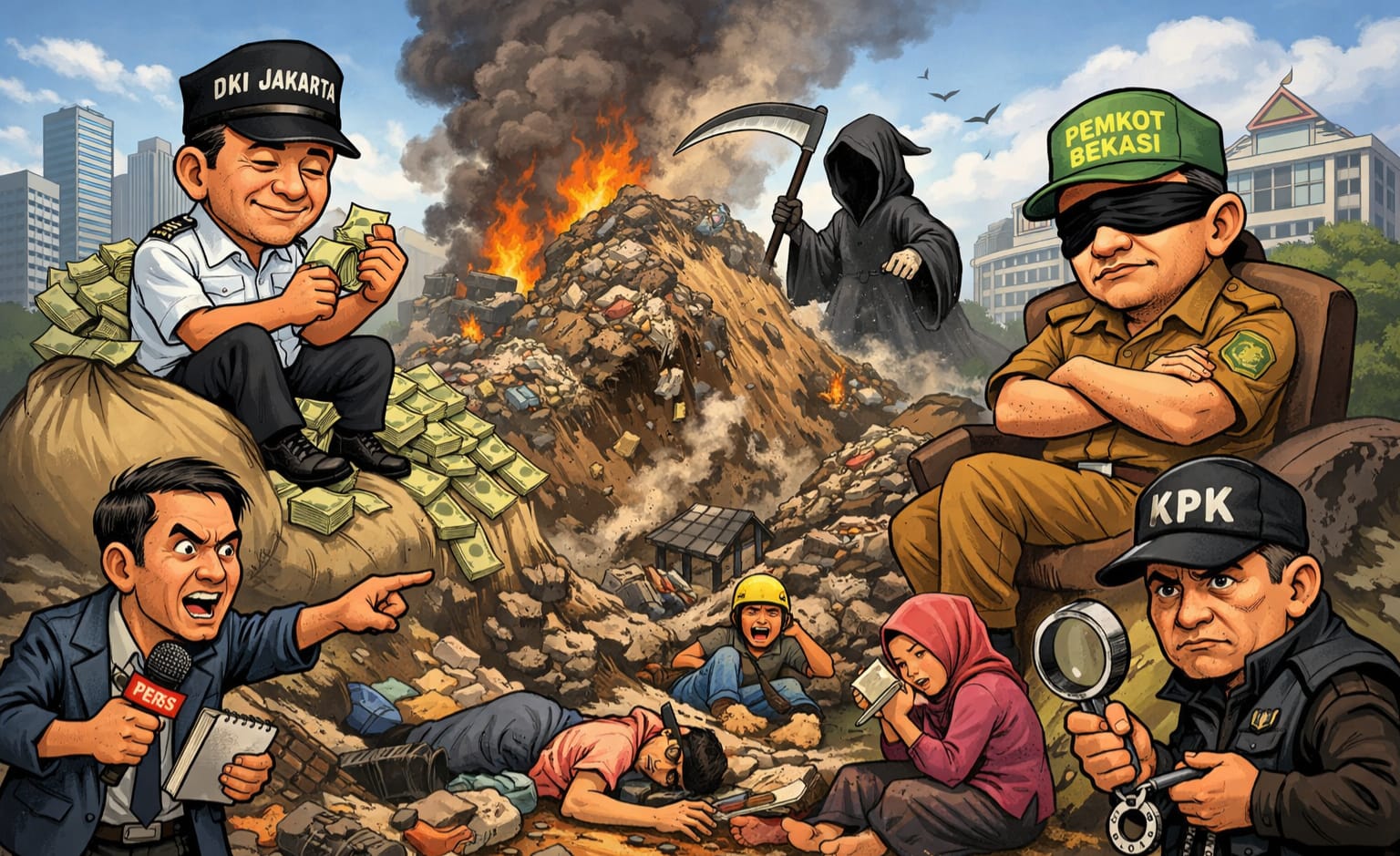 PWI Bekasi Raya Desak Tanggung Jawab Pemda DKI sebagai pengelola Bantargebang Atas Longsor Berulang