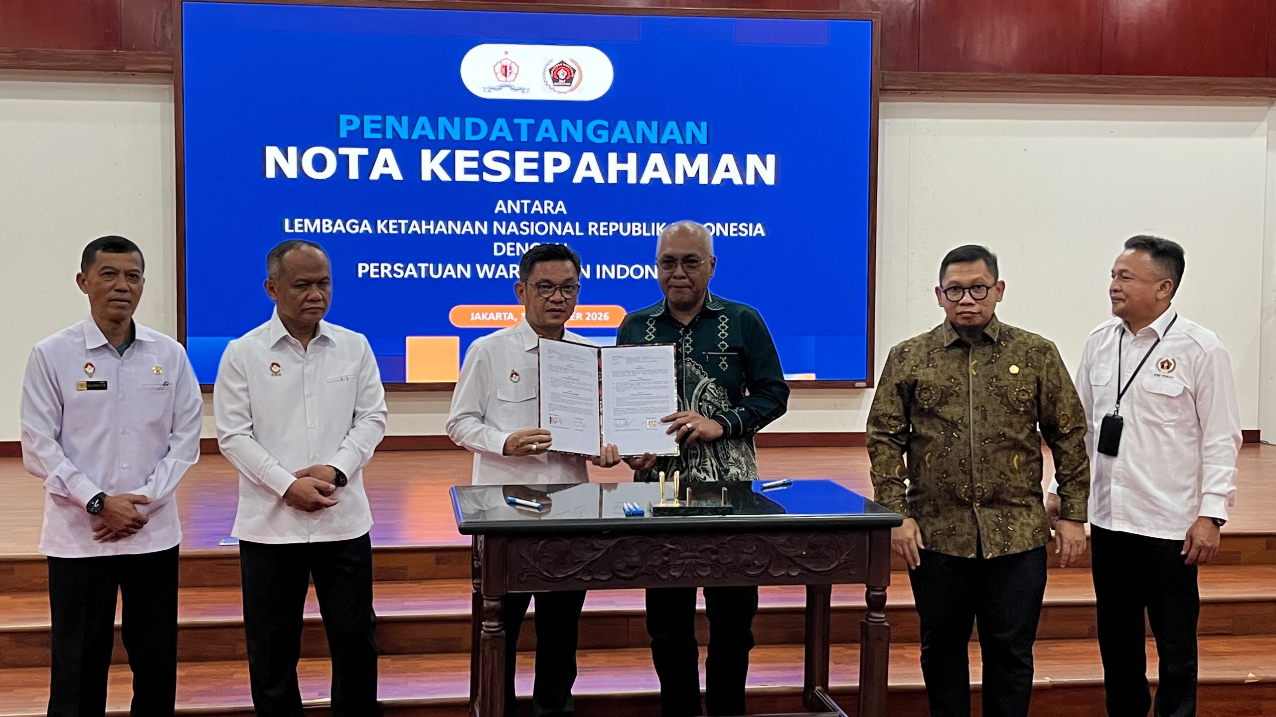 PWI – Lemhannas Teken MoU untuk Menjaga Ketahanan Nasional